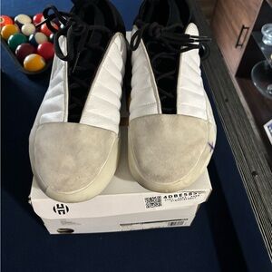 adidas Men's Low-Top Sneakers in White, Black, and Beige